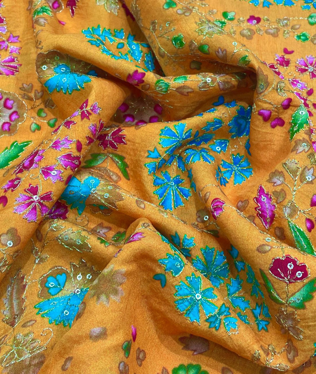 Luxury Embroidered Fabric for Haldi - Tepchi Men