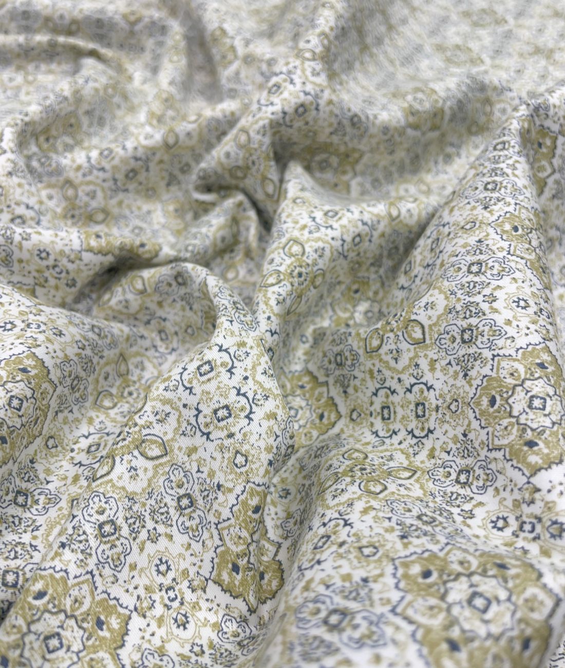 Luxury Paisley Printed Giza Cotton Fabric for Men's Shirt - Tepchi Men