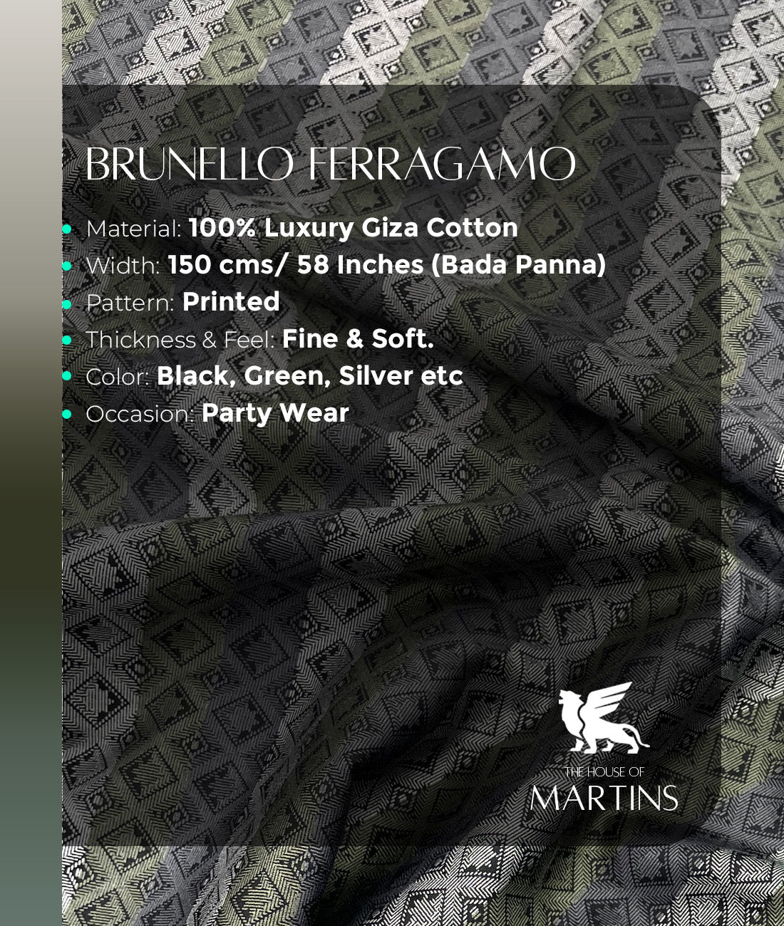 Luxury Printed Shirt Fabric for Men's Shirt - Tepchi Men