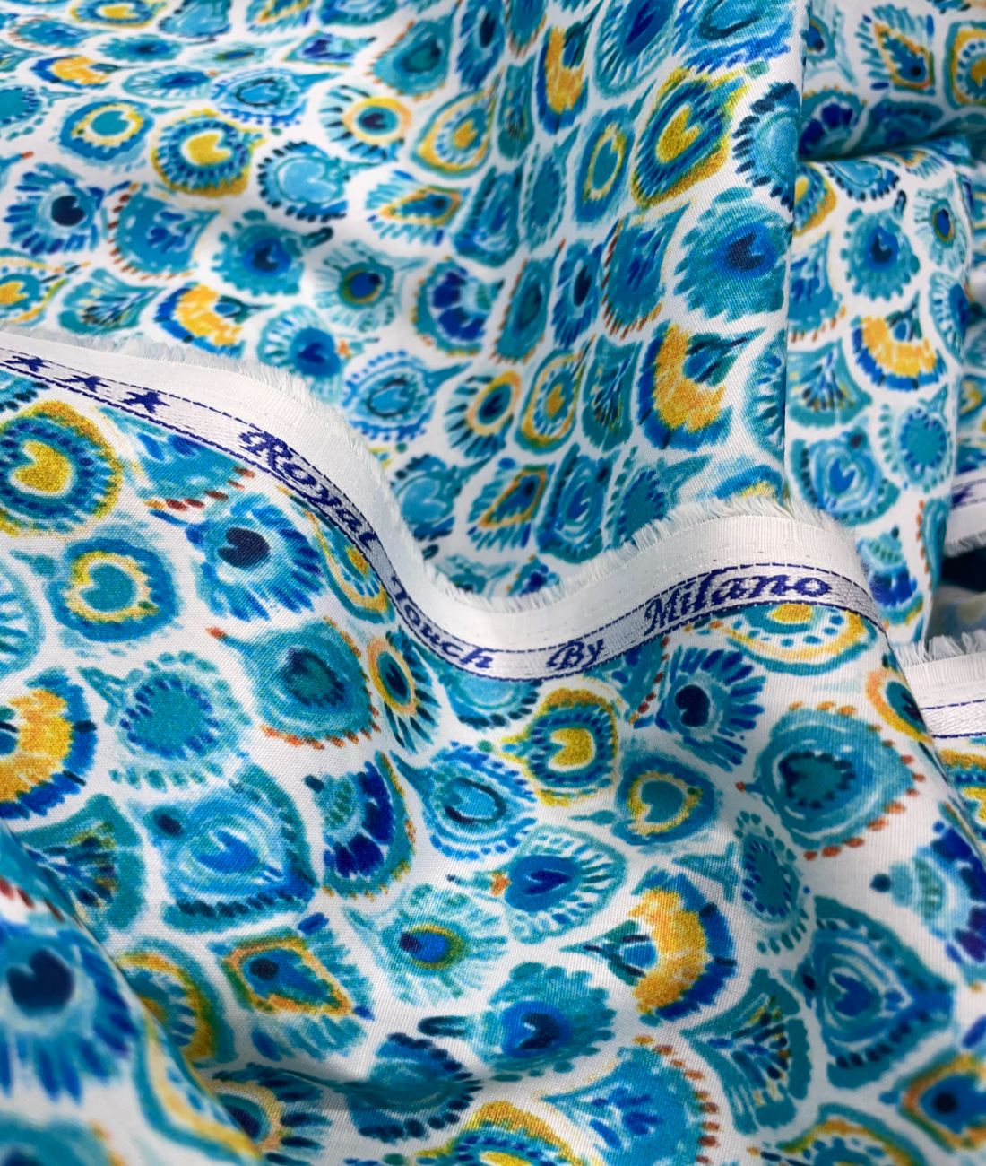 Navsari Heavy Printed Anti Wrinkle Giza Cotton Fabric for Men's Shirt - Tepchi Men