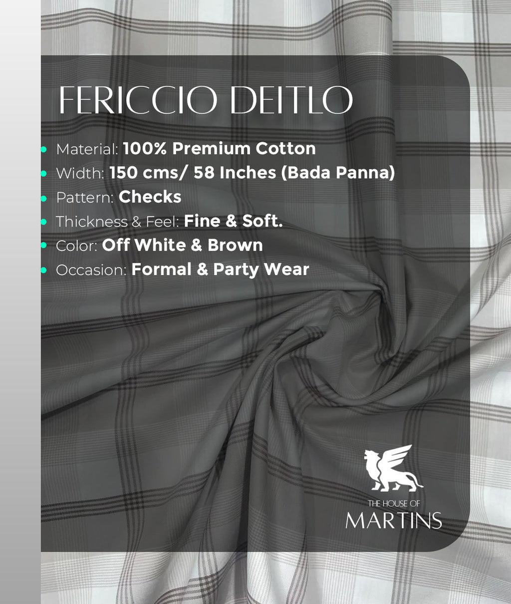 Premium Checks Luxury giza Cotton Fabric for Men's Shirt - Tepchi Men