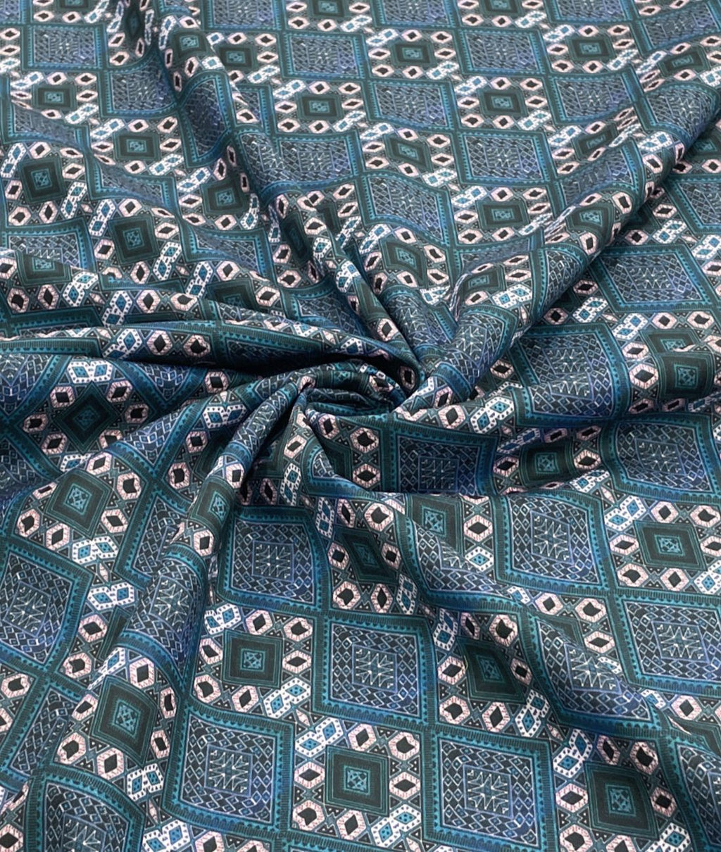 Prism Weave Printed Anti Wrinke Cotton Fabric for Men's Shirts & Kurta - Tepchi Men