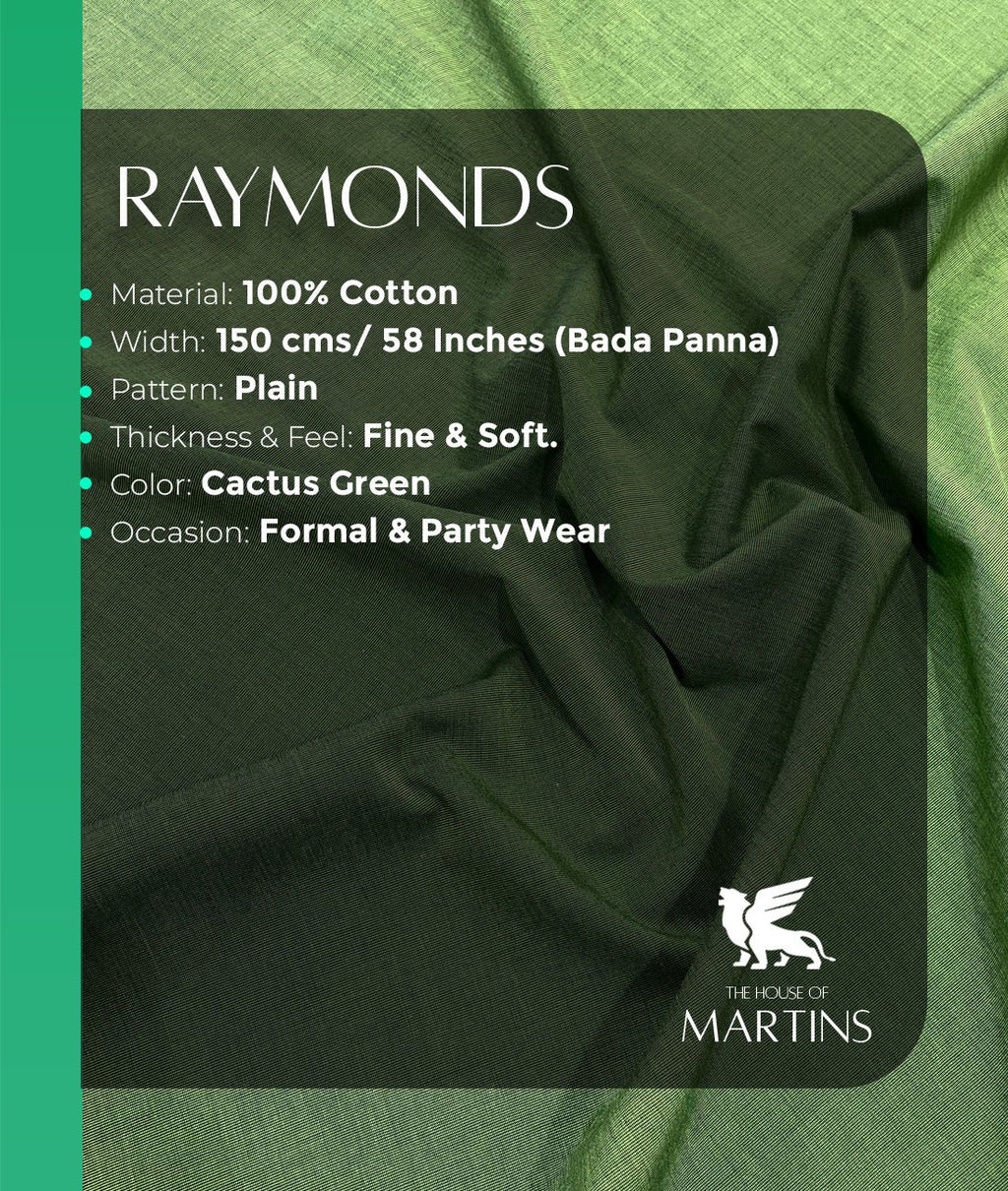 Raymond 100% Premium Cotton Fabric for Men's - Tepchi Men