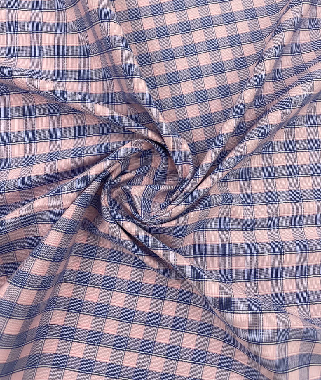 Raymond Pastel Checks Premium Cotton Fabric for Men's Shirt - Tepchi Men