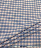 Raymond Pastel Checks Premium Cotton Fabric for Men's Shirt - Tepchi Men