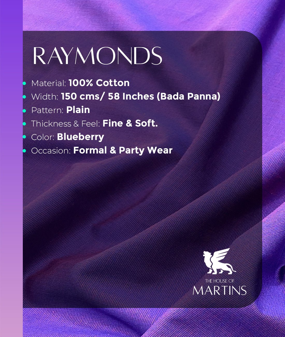 Raymond Premium Cotton Fabric for Men's - Tepchi Men