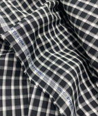 Raymond Small Black & White 100% Premium Cotton Shirt Fabric - Tepchi Men