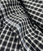 Raymond Small Black & White 100% Premium Cotton Shirt Fabric - Tepchi Men