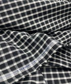 Raymond Small Black & White 100% Premium Cotton Shirt Fabric - Tepchi Men