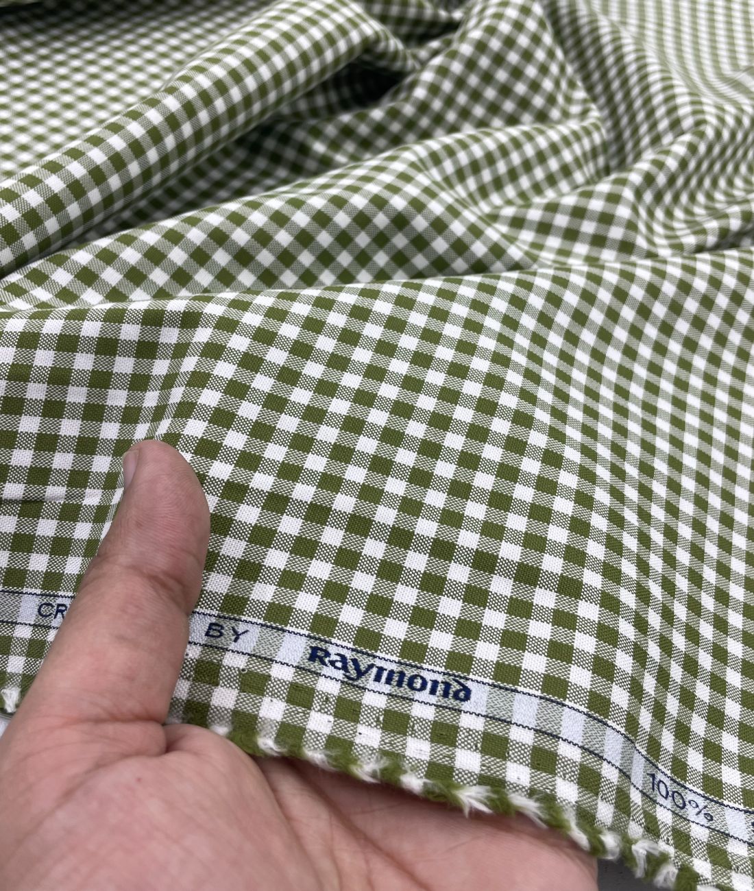 Raymond Small Check Premium Cotton Fabric for Men's Shirt - Tepchi Men