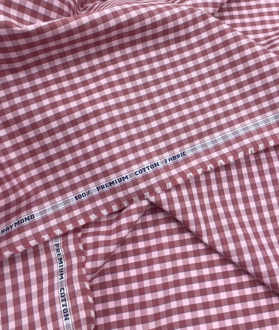 Raymond Small Check Premium Cotton Fabric for Men's Shirt - Tepchi Men