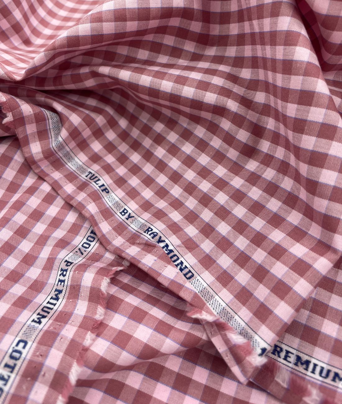 Raymond Small Check Premium Cotton Fabric for Men's Shirt - Tepchi Men