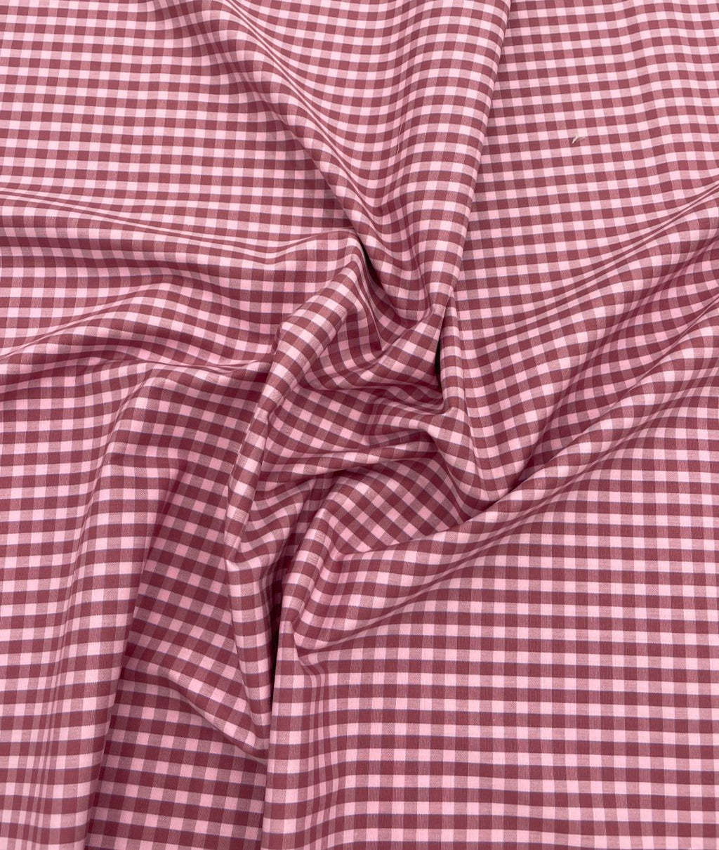 Raymond Small Check Premium Cotton Fabric for Men's Shirt - Tepchi Men