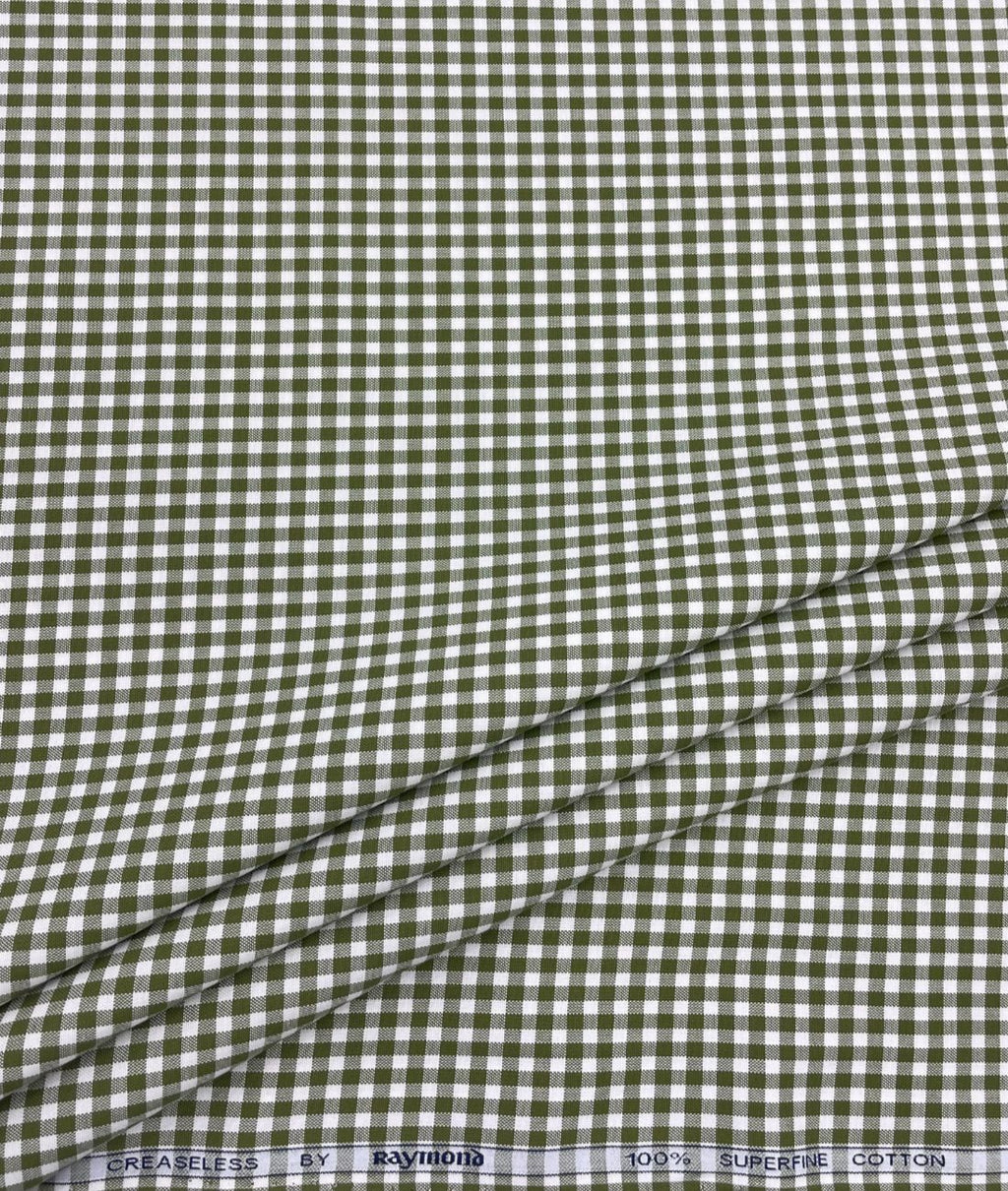 Raymond Small Check Premium Cotton Fabric for Men's Shirt - Tepchi Men