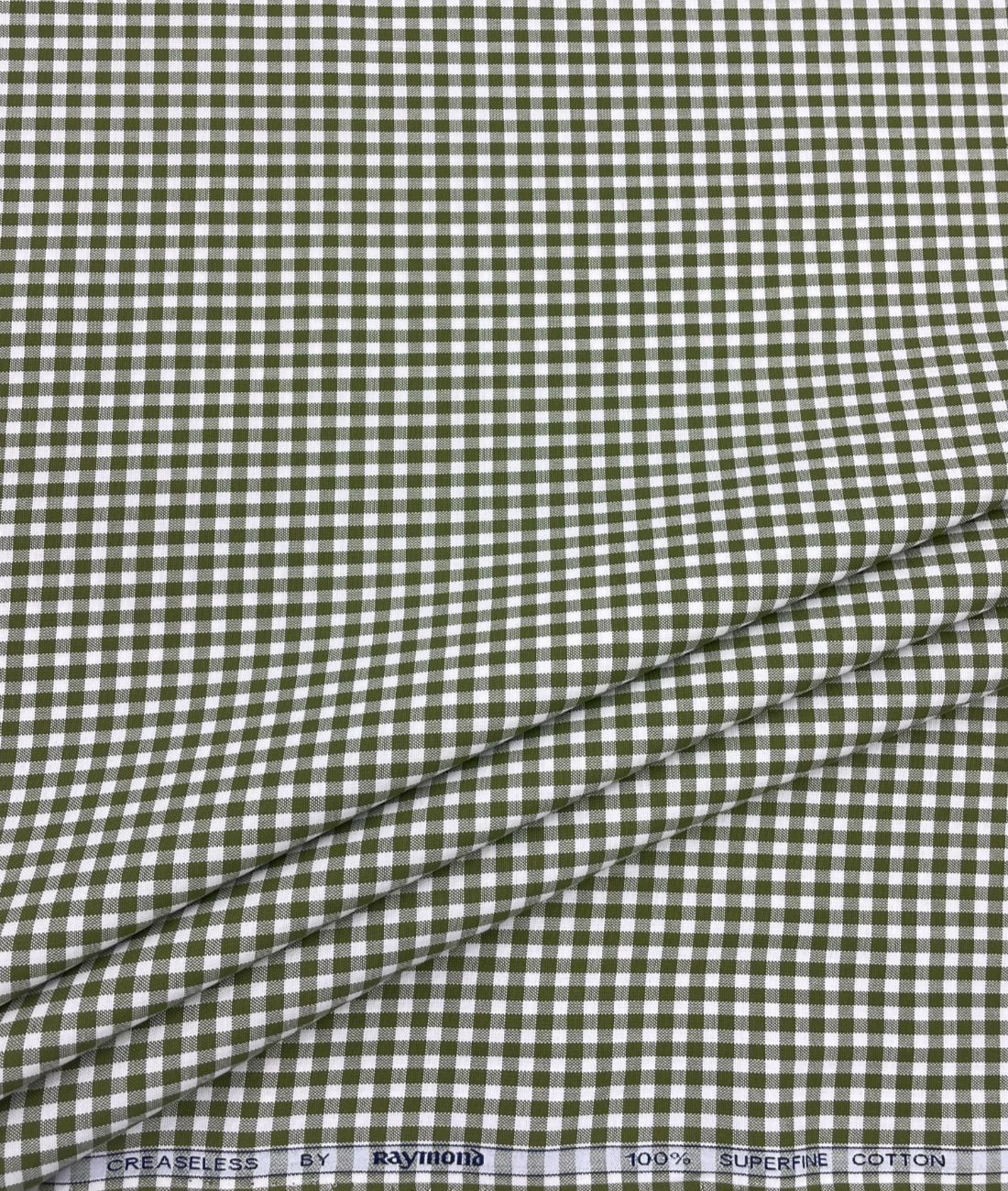 Raymond Small Check Premium Cotton Fabric for Men's Shirt - Tepchi Men