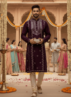 Real Mirror Work Heavy Kurta for Royal Wedding - Tepchi Men