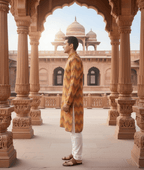 Real Mirror Work Radiant Traditional Kurta - Tepchi Men