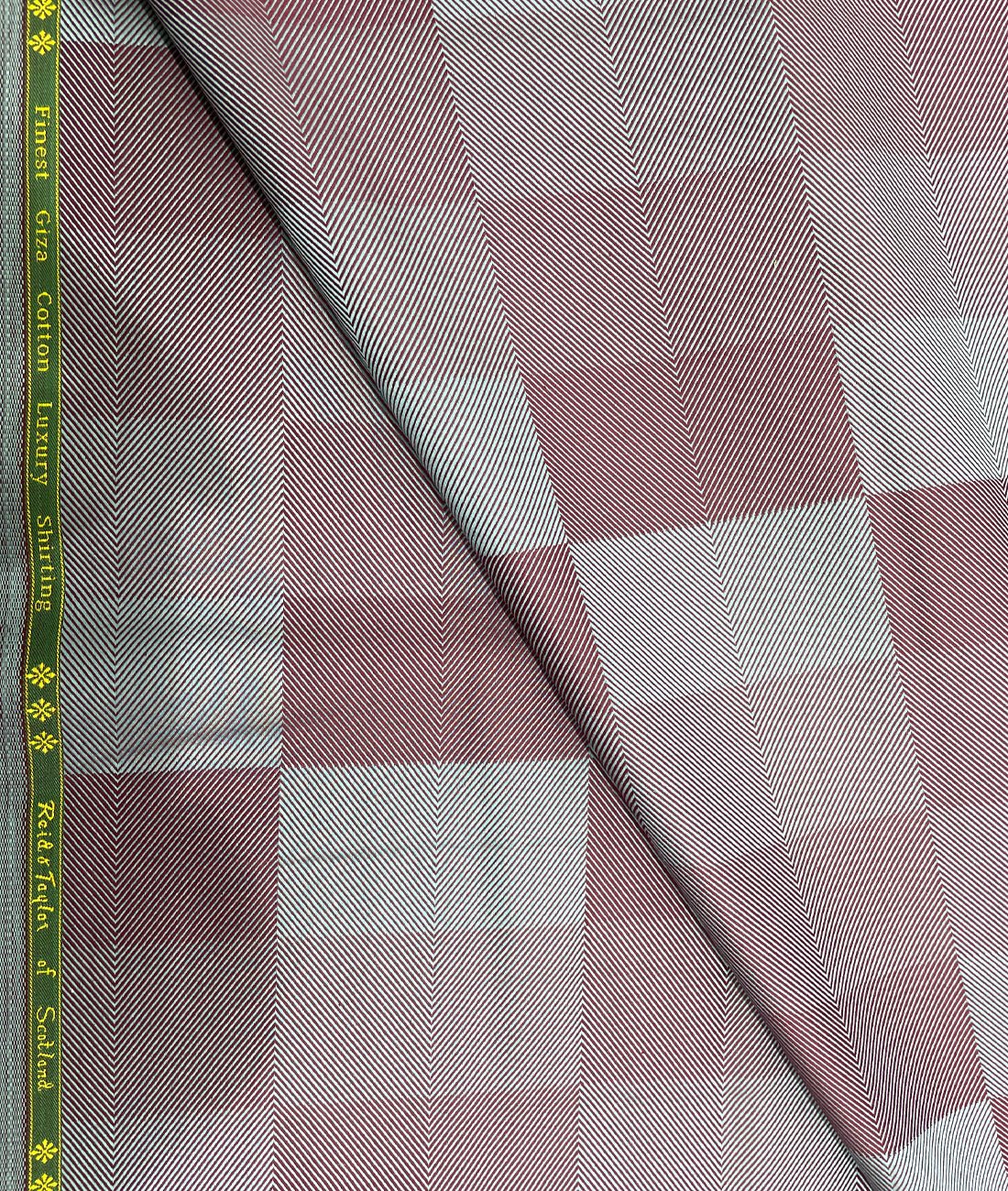 Reid & Taylor Luxury 2 Ply Giza Cotton Men's Unstitched Checks Fabric - Tepchi Men