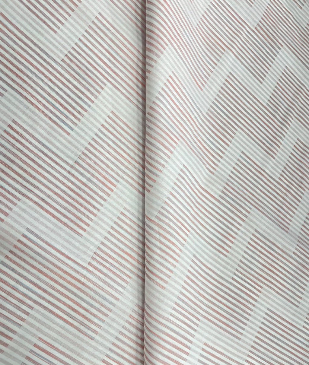 Reid & Taylor Luxury Cotton Designer Stripe Men's Cotton Fabric Unstitched - Tepchi Men
