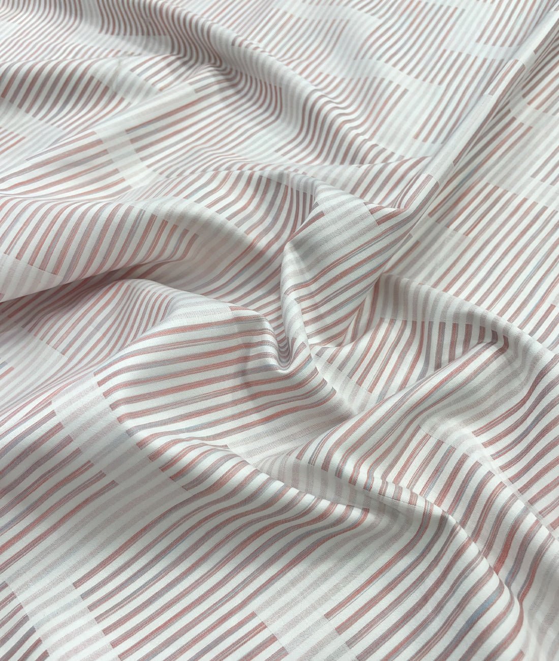Reid & Taylor Luxury Cotton Designer Stripe Men's Cotton Fabric Unstitched - Tepchi Men