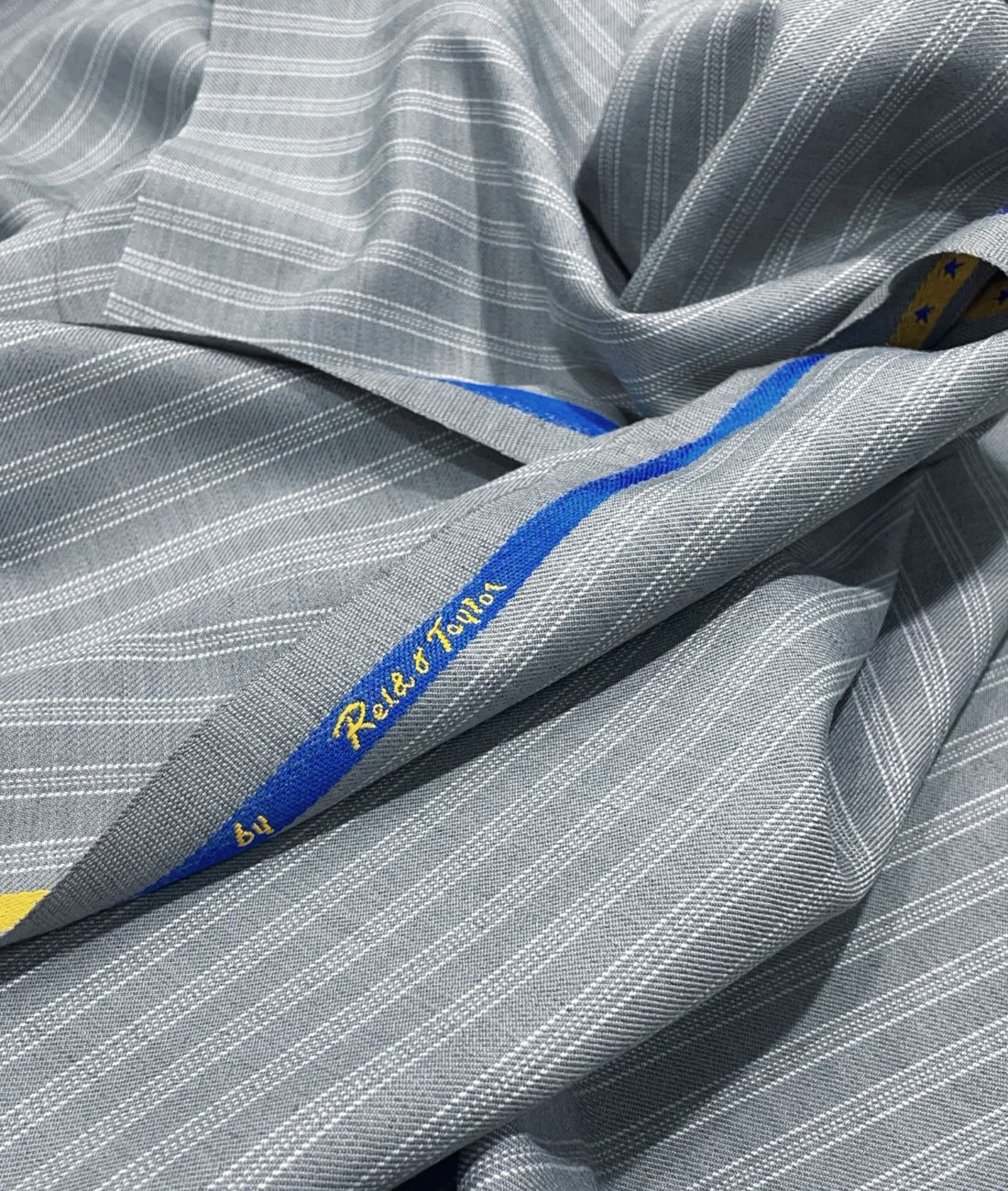 Reid & Taylor Luxury Stripe Suiting Fabric - Tepchi Men
