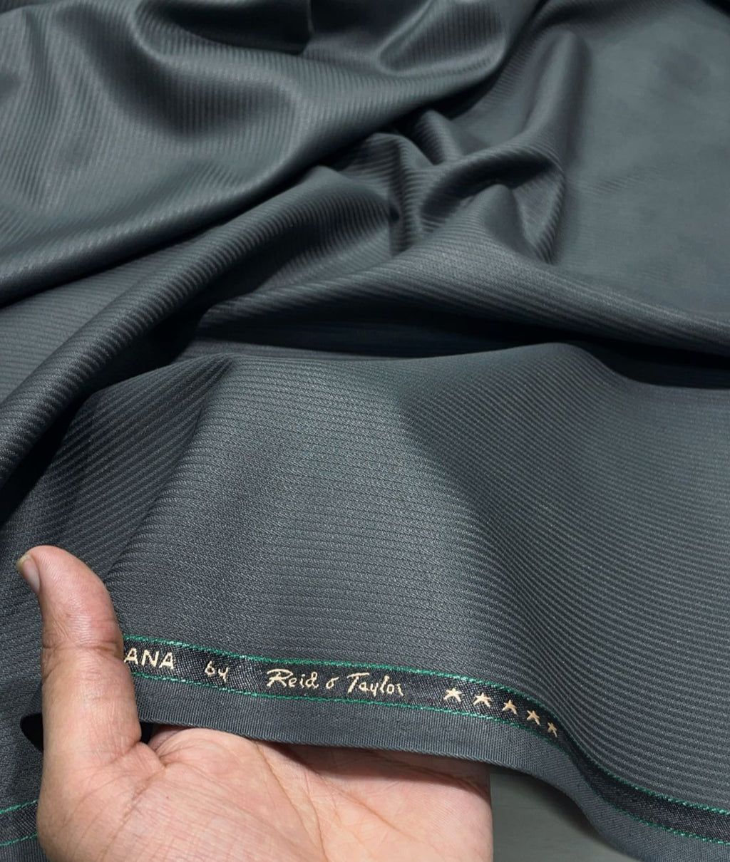 Reid & Taylor Self Stripe Luxury Suiting Fabric - Tepchi Men