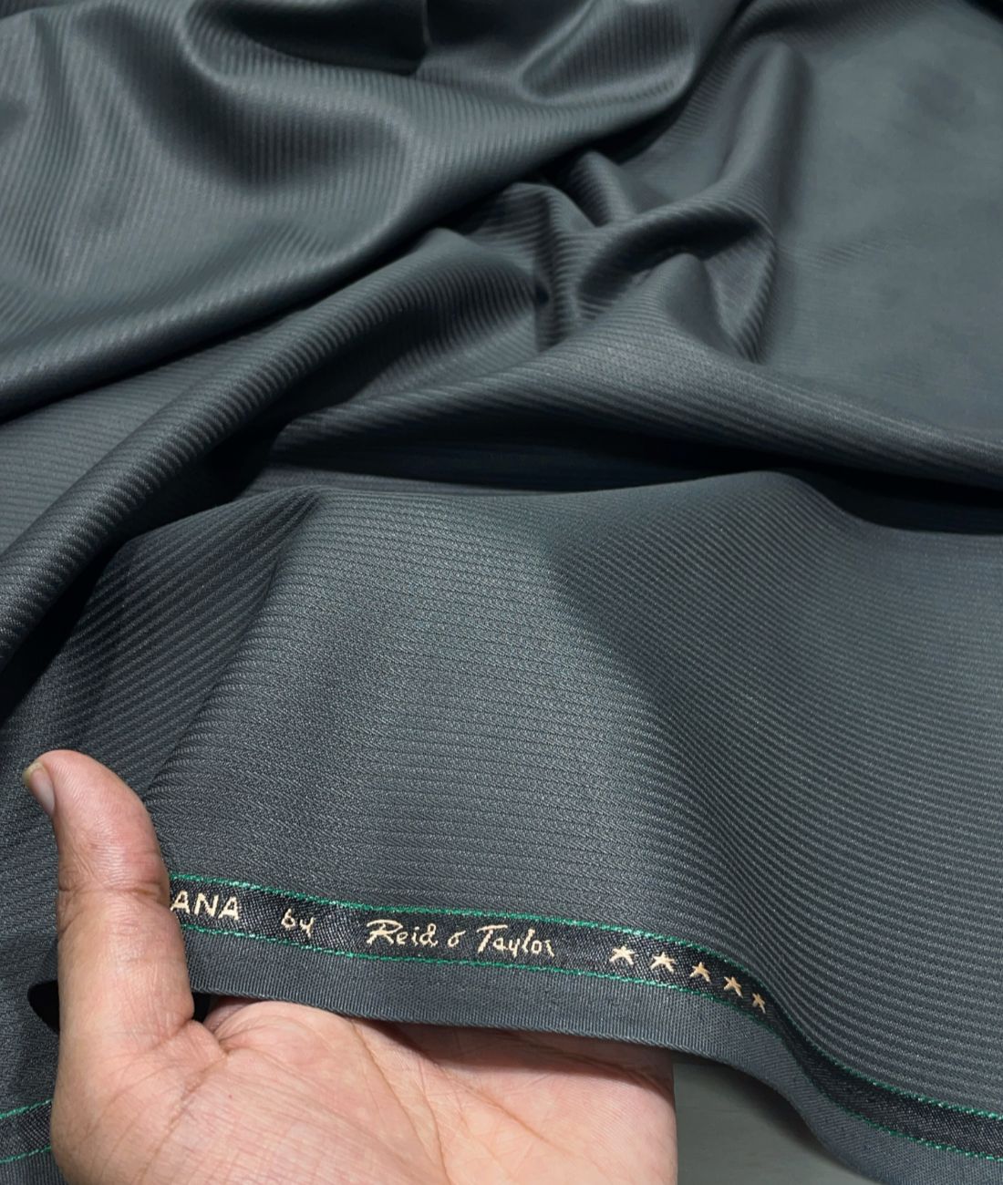 Reid & Taylor Self Stripe Luxury Suiting Fabric - Tepchi Men