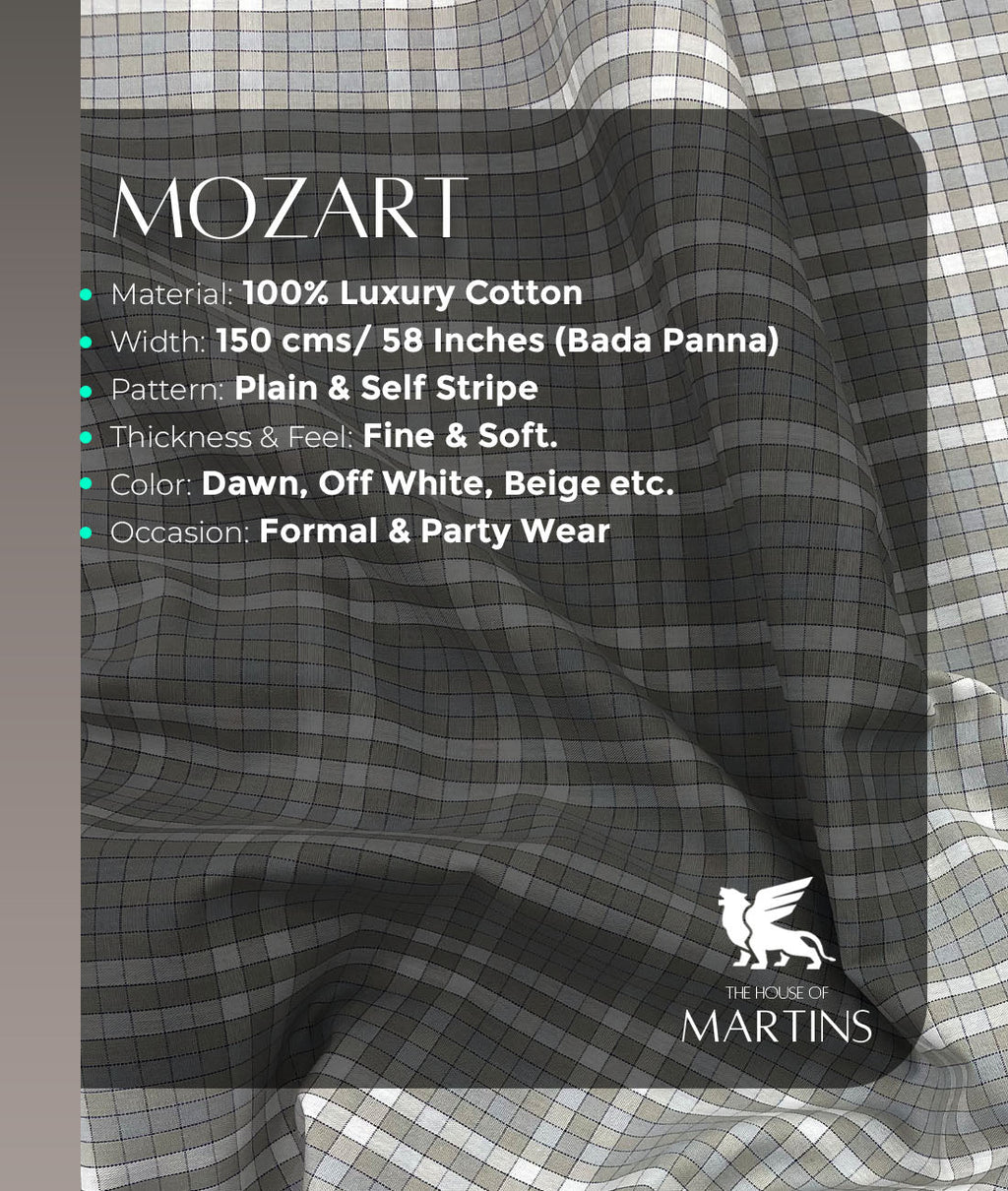Rich Cotton Checks Shirt Fabric for Men's Formal Shirt - Tepchi Men