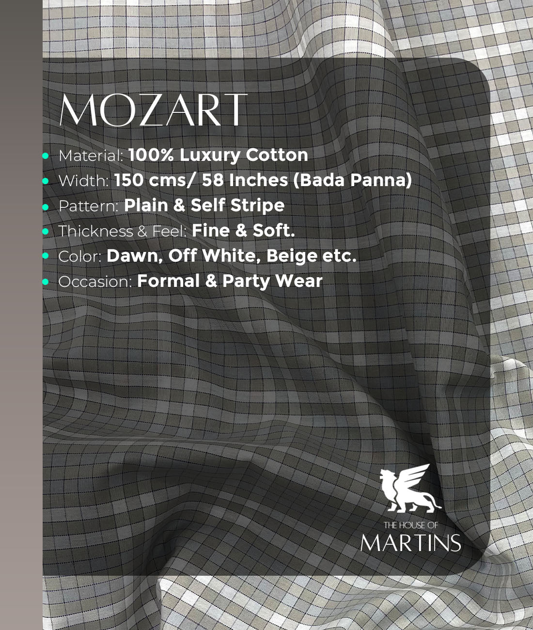 Rich Cotton Checks Shirt Fabric for Men's Formal Shirt - Tepchi Men
