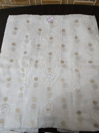 Lucknowi Chikan Malmal Zari Boti