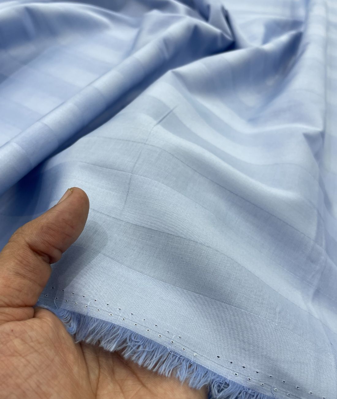 Self Stripe Luxury Giza Cotton Fabric for Men's Shirt - Tepchi Men