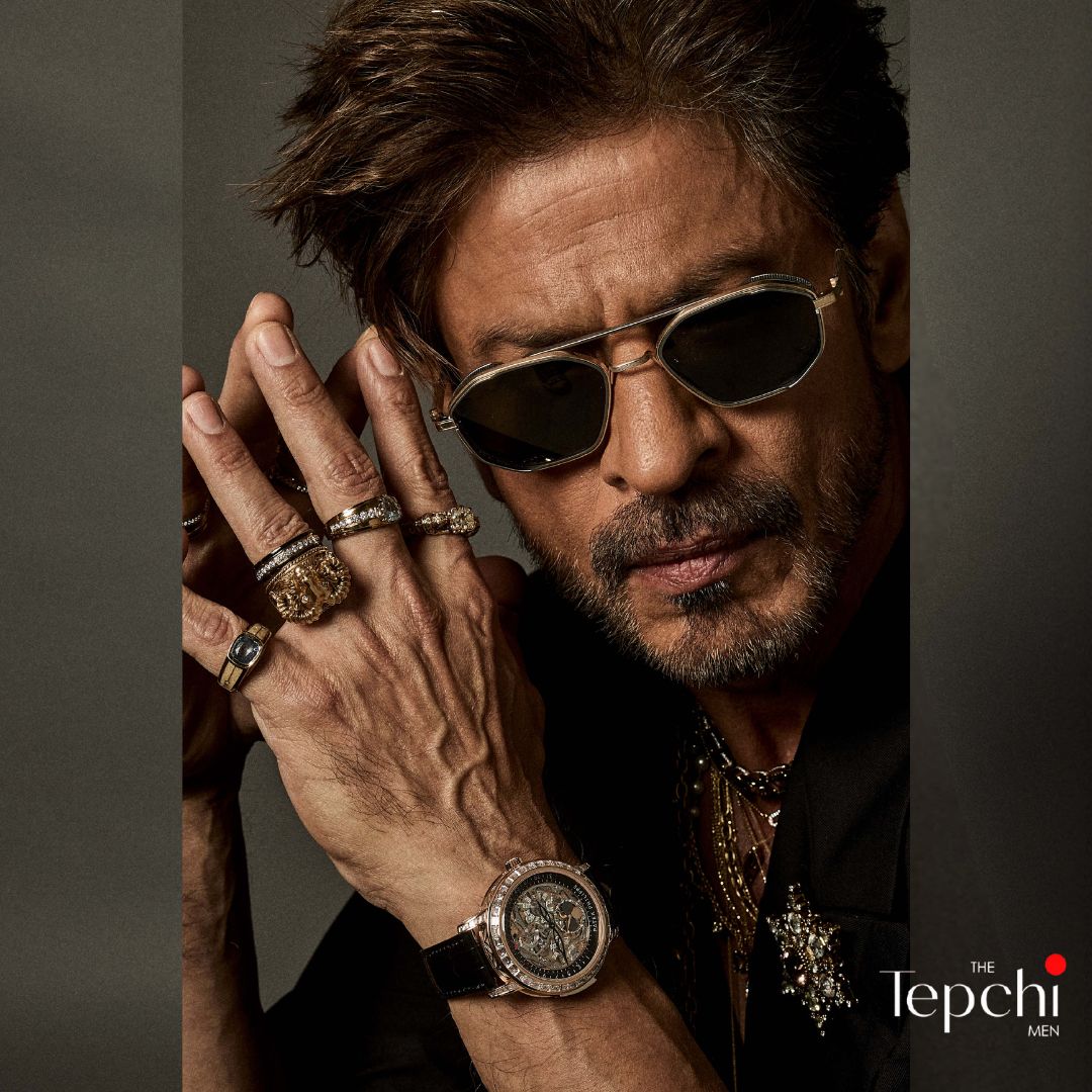 Shah Rukh Khan Inspired Met Gala Outfit | Designer Black Coat & Wide - Leg Pants Set - Tepchi Men