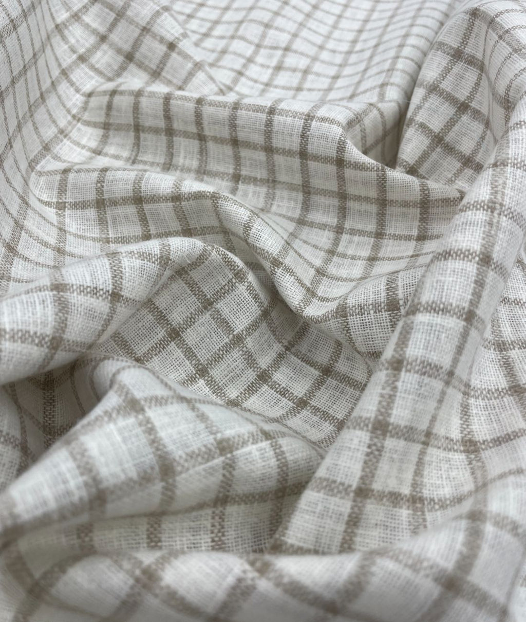 Small Checks Linen Fabric for Shirt & Kurta - Tepchi Men