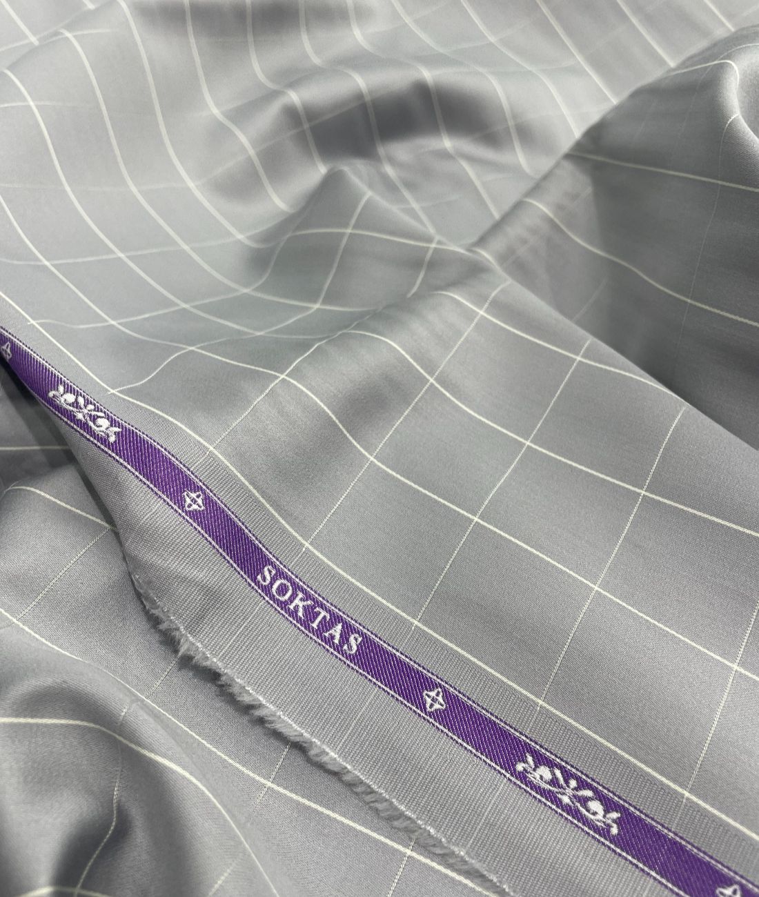 Soktas Checks Luxury 2 Ply Giza Cotton Fabric for Men's Shirts - Tepchi Men