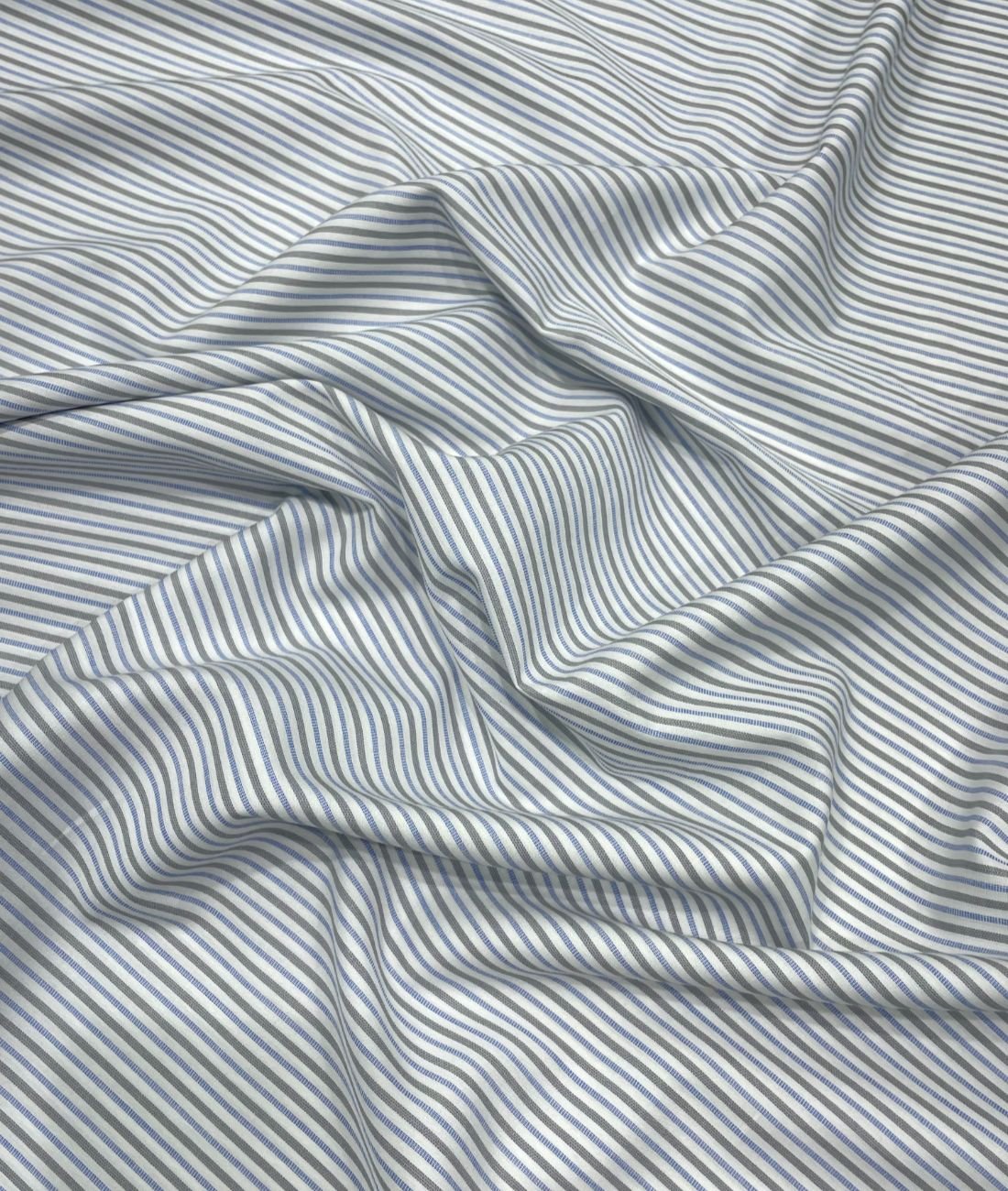 Soktas Stripe 2 Ply Cotton Fabric for Men's Shirt - Tepchi Men