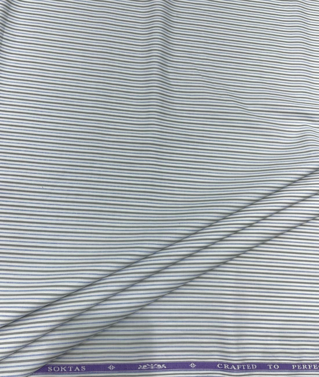Soktas Stripe 2 Ply Cotton Fabric for Men's Shirt - Tepchi Men