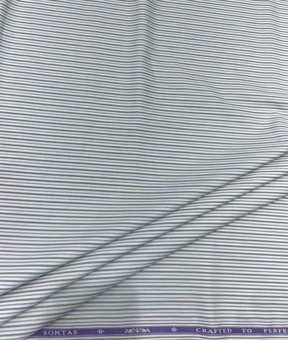 Soktas Stripe 2 Ply Cotton Fabric for Men's Shirt - Tepchi Men