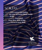 Soktas Stripe Made in Turkey Edition Luxury Giza Cotton Fabric - Tepchi Men