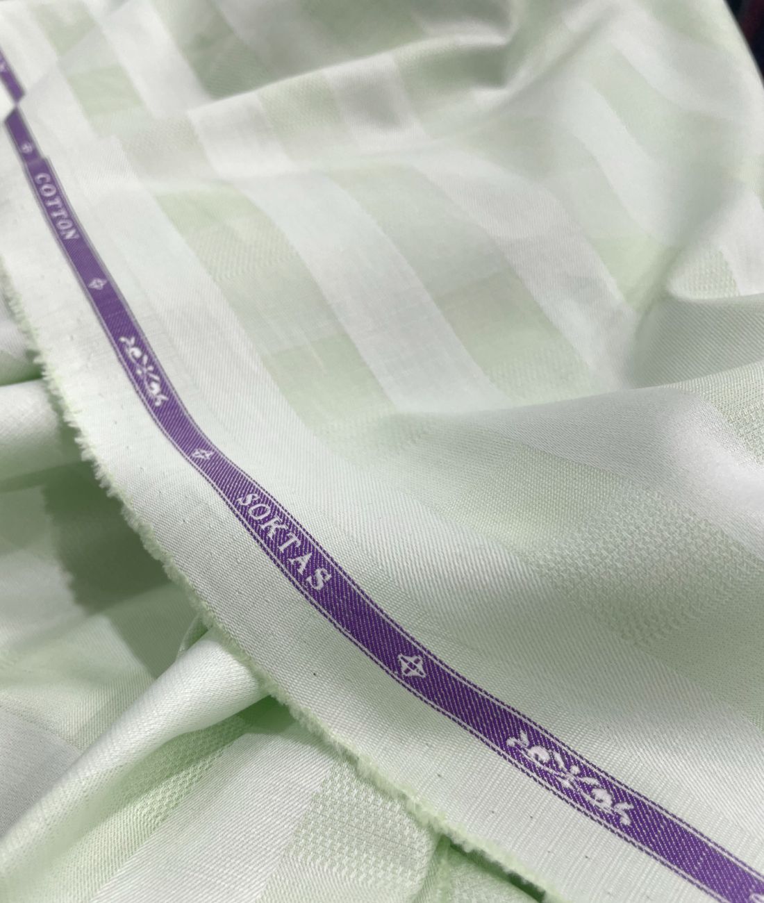 Soktas Super Luxury 2 Ply Giza Cotton with Self Design Fabric - Tepchi Men