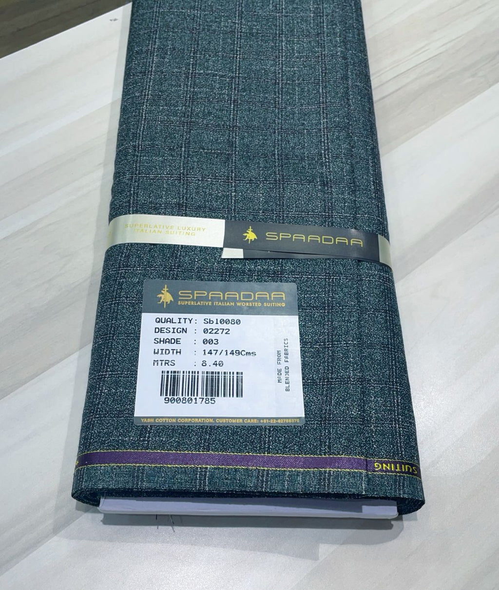 Spaadaa 150s Green Cashmere Wool Blend Checks Fabric - Tepchi Men