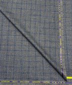 Spaadaa 180's Brown Wool Blend Checks Fabric - Tepchi Men