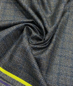 Spaadaa 180's Brown Wool Blend Checks Fabric - Tepchi Men