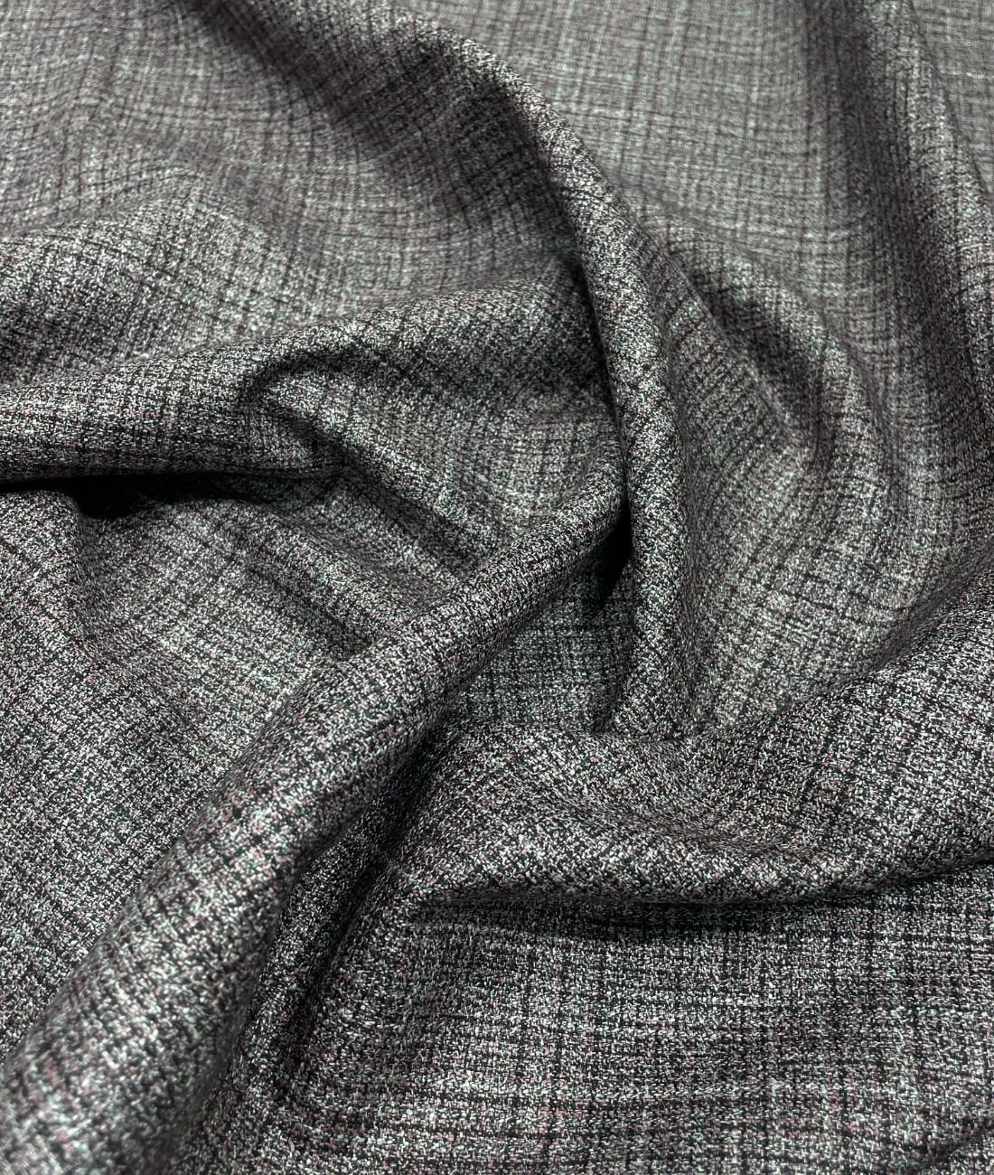Spaadaa 180's Wool Blend Checks Fabric - Tepchi Men