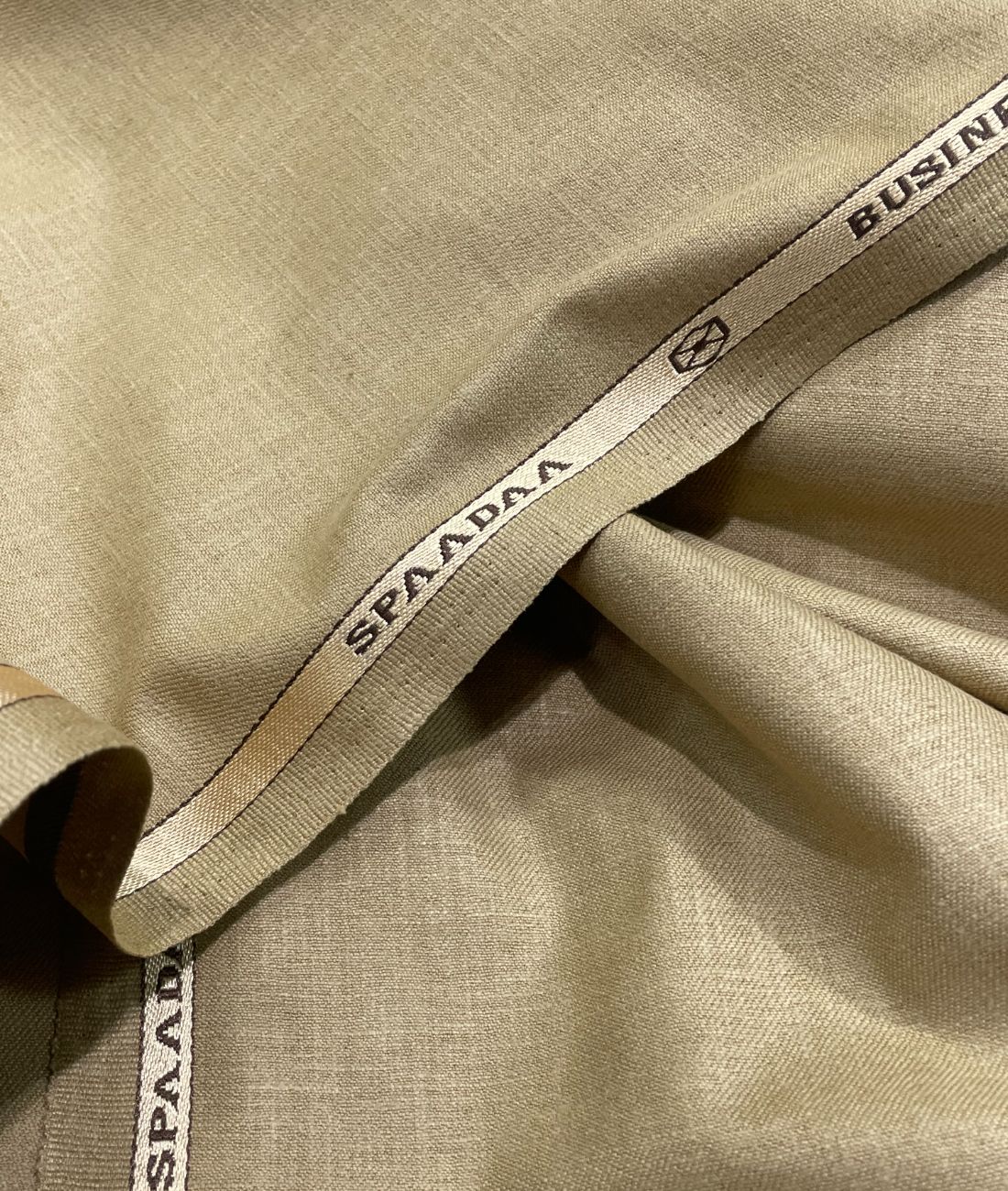 Spaadaa Beige Linen Cotton Politician Pant Fabric - Tepchi Men