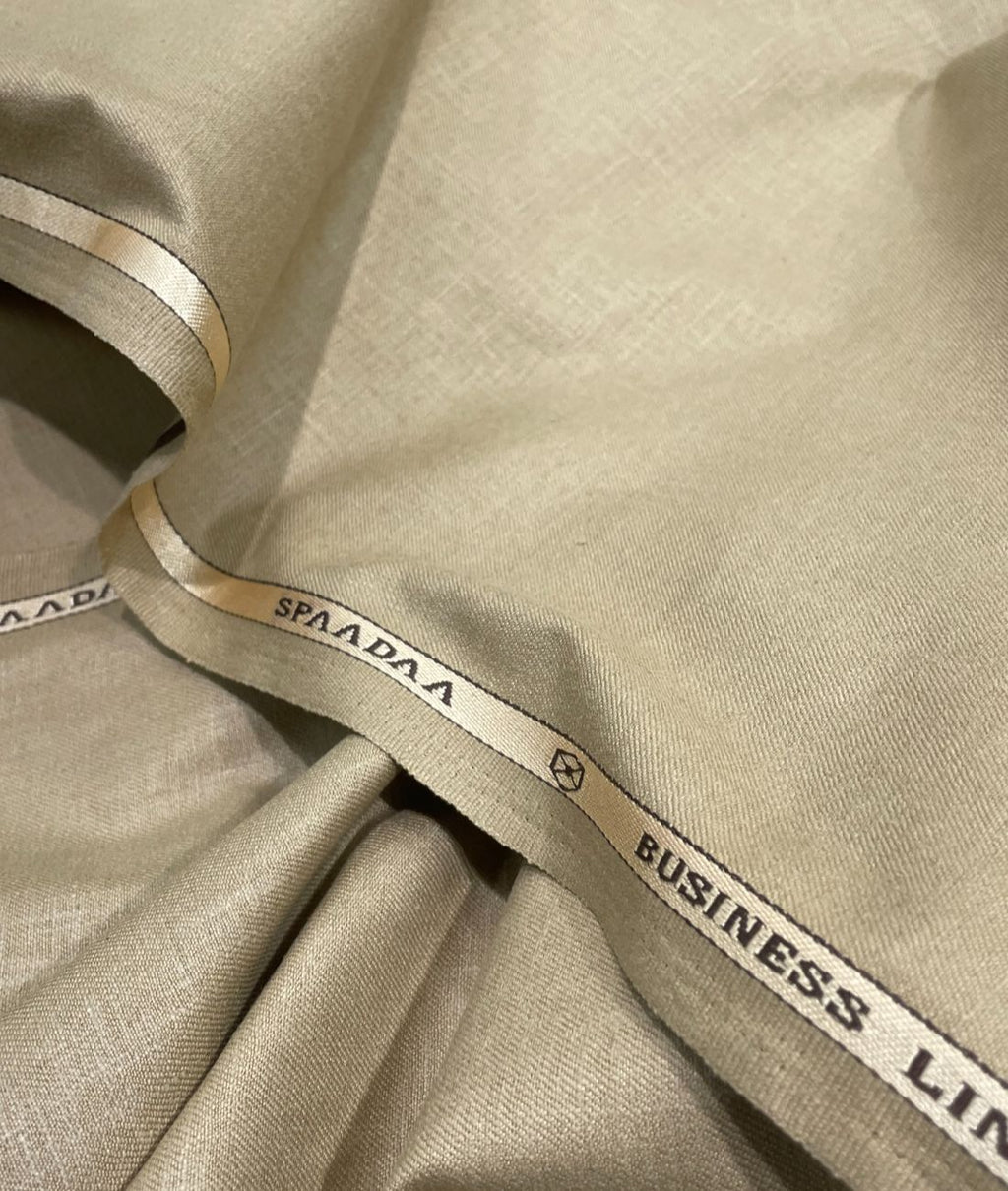 Spaadaa Beige Linen Cotton Politician Pant Fabric - Tepchi Men