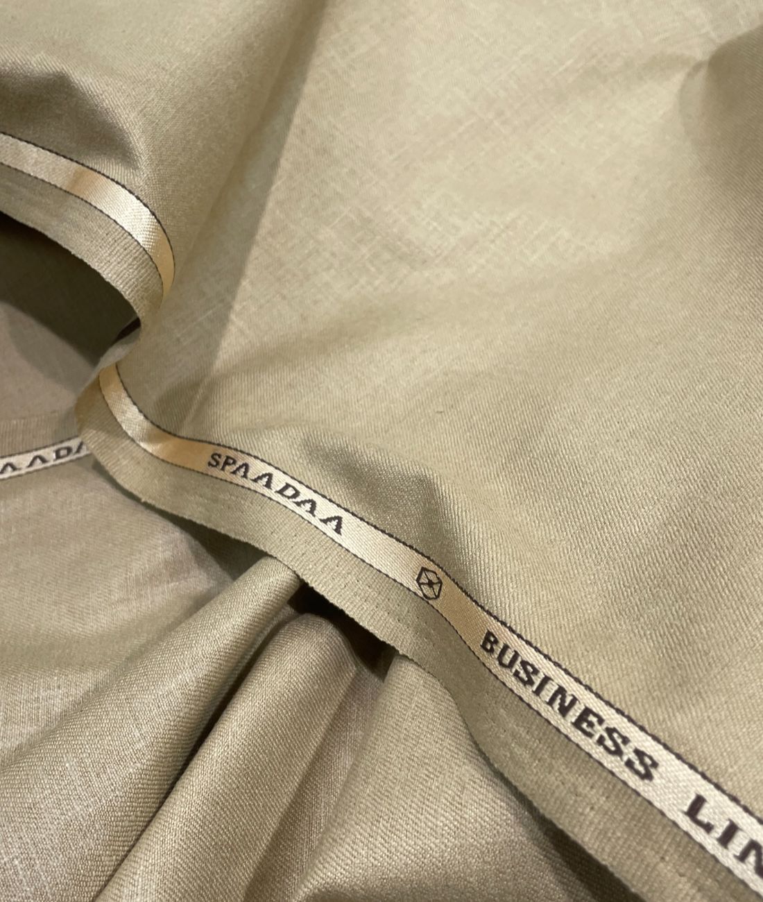 Spaadaa Beige Linen Cotton Politician Pant Fabric - Tepchi Men