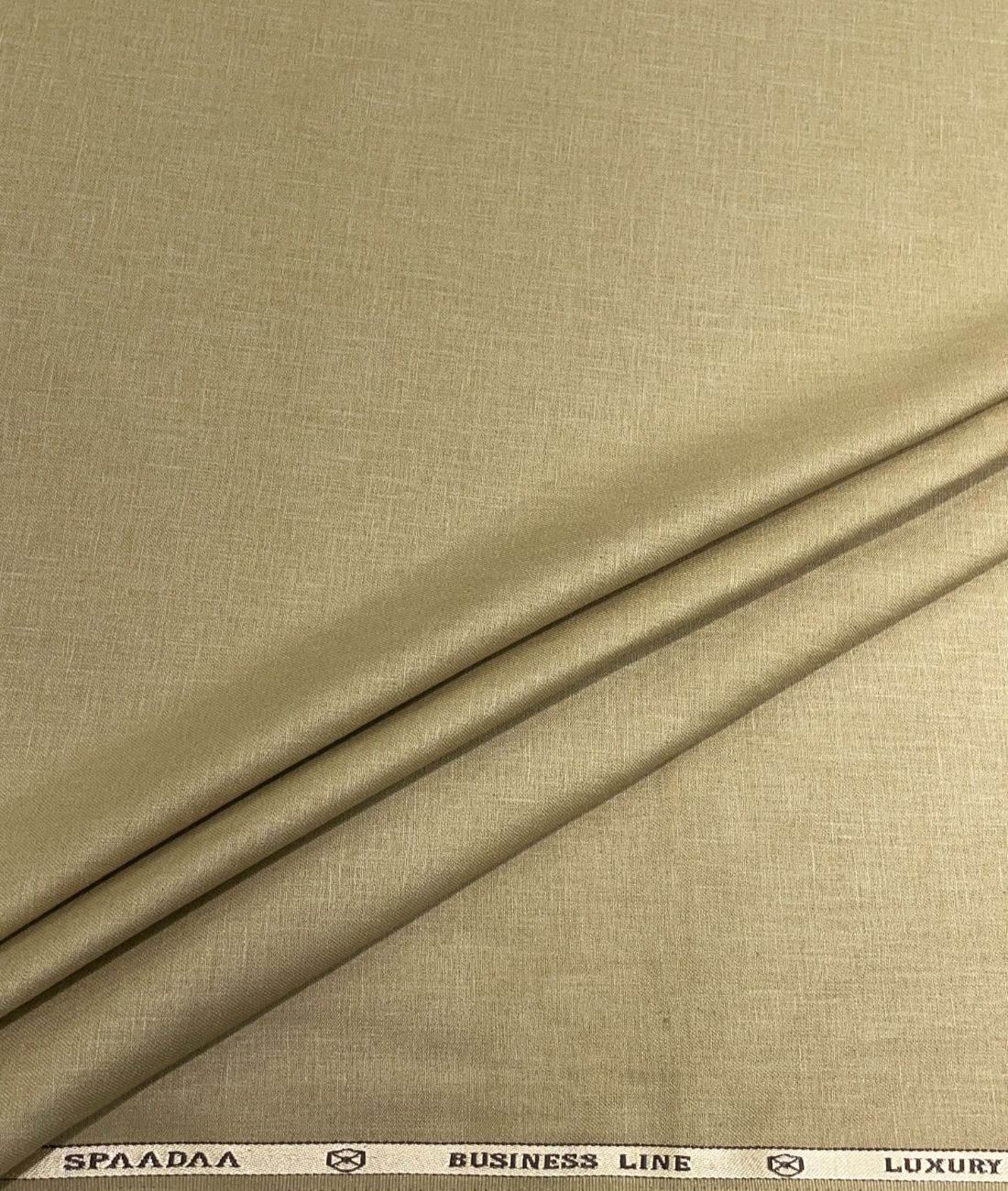 Spaadaa Beige Linen Cotton Politician Pant Fabric - Tepchi Men