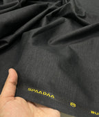 Spaadaa Black Linen Cotton Politician Pant Fabric - Tepchi Men