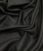 Spaadaa Black Self Checks Premium Business Line TR Fabric - Tepchi Men