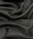 Spaadaa Black Self Checks Premium Business Line TR Fabric - Tepchi Men